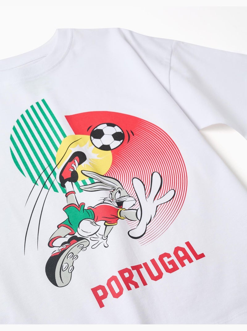 Maglietta in cotone con stampa Bugs Bunny Bianco - Kiabi