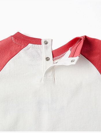 Maglietta in cotone con stampa colors