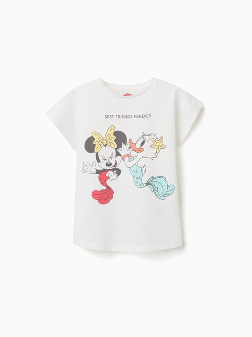 Maglietta in cotone con stampa di Minnie e Daisy - Kiabi