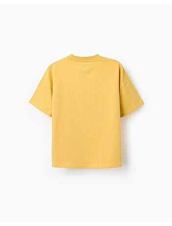 Maglietta in cotone con stampa di Spider-Man e Iron-man