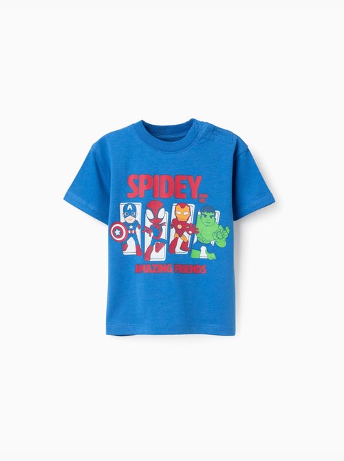 Maglietta in cotone con stampa di Spidey & Friends - Kiabi