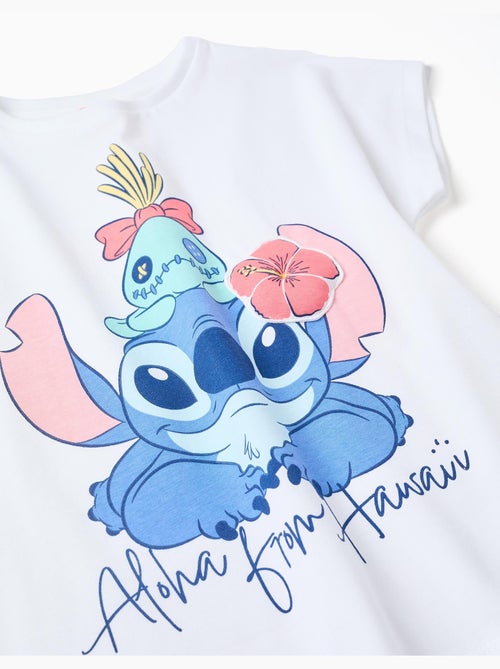 Maglietta in cotone con stampa di Stitch e Scrump - Kiabi Maglietta in cotone con stampa di Stitch e Scrump - Kiabi