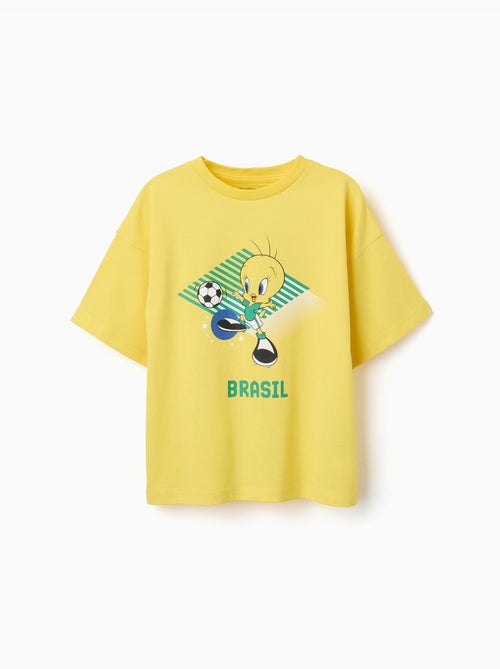 Maglietta in cotone con stampa di Tweety - Kiabi Maglietta in cotone con stampa di Tweety - Kiabi