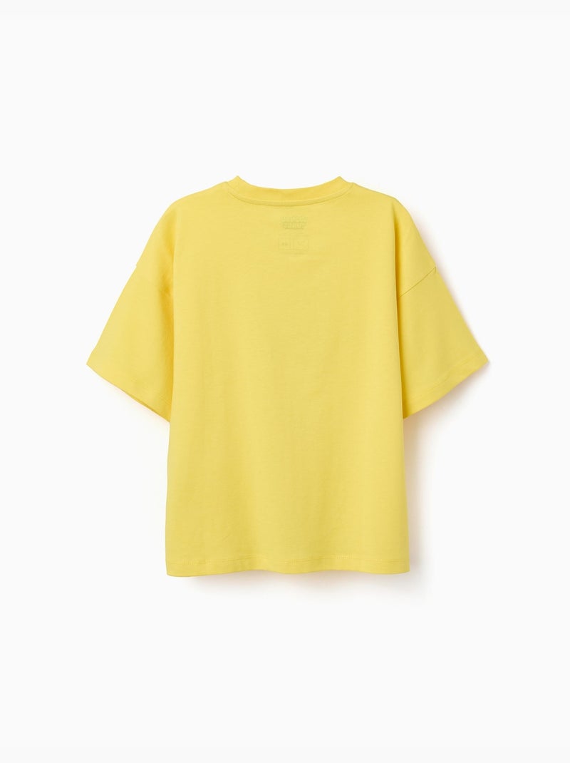 Maglietta in cotone con stampa di Tweety Giallo chiaro - Kiabi