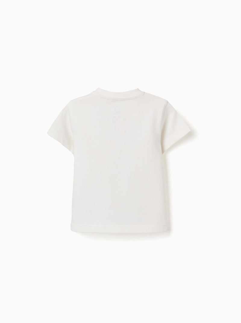 Maglietta in cotone con stampa Everything Bianco - Kiabi