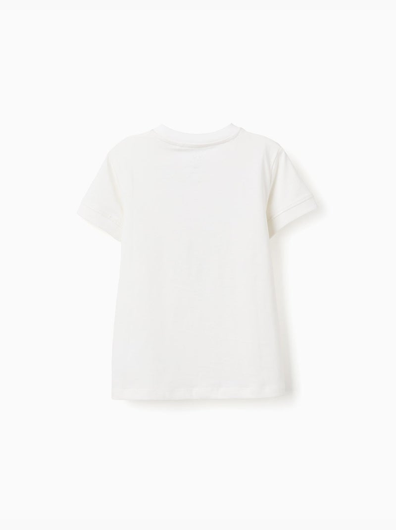 Maglietta in cotone con stampa Everything Bianco - Kiabi