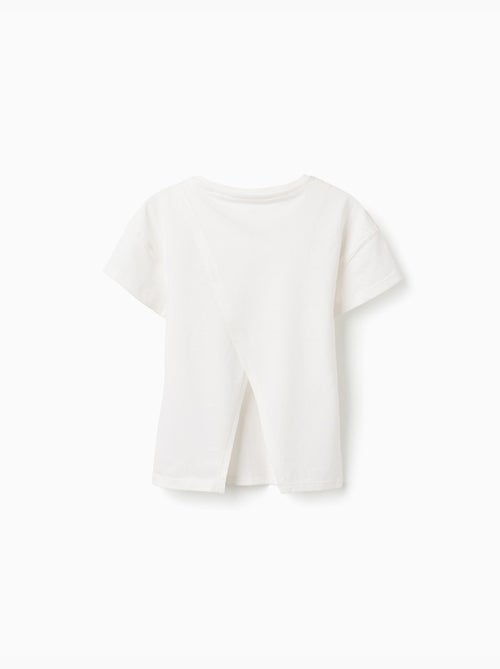 Maglietta in cotone con stampa floreale 3d - Kiabi