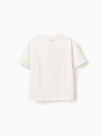 Maglietta in cotone con stampa frontale di pikachu