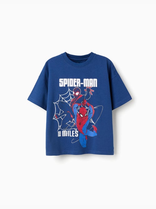 Maglietta in cotone con stampa frontale spider-man - Kiabi Maglietta in cotone con stampa frontale spider-man - Kiabi