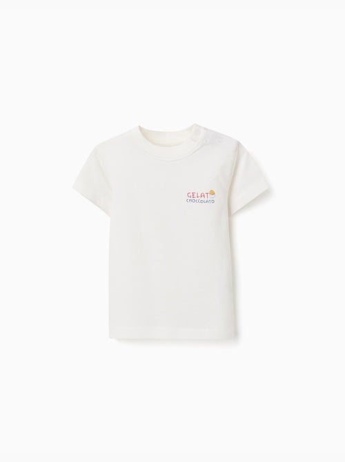 Maglietta in cotone con stampa Gelato You&Me - Kiabi