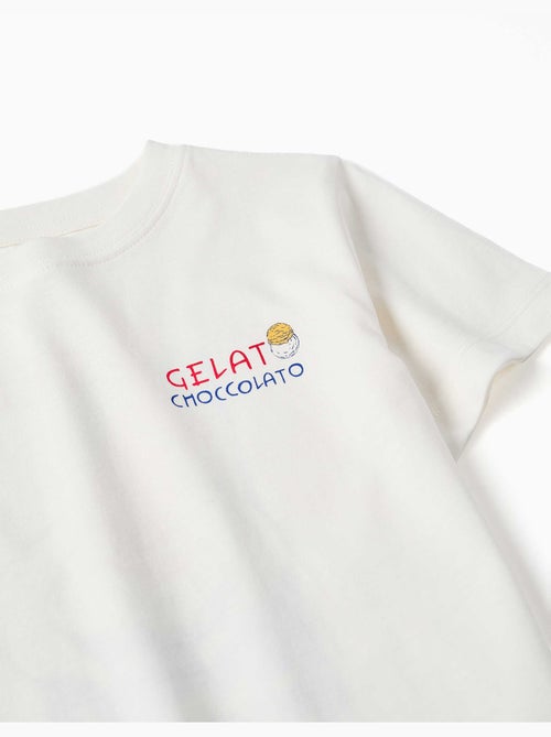 Maglietta in cotone con stampa Gelato You&Me - Kiabi