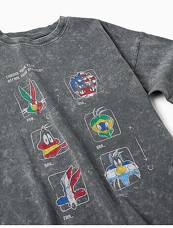 Maglietta in cotone con stampa Looney Tunes