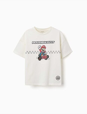 Maglietta in cotone con stampa Mario Kart