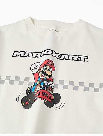 Maglietta in cotone con stampa Mario Kart