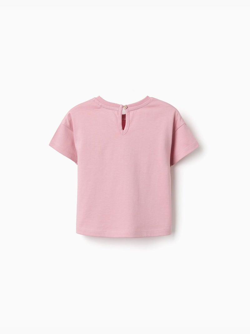Maglietta in cotone con stampa Minnie & Figaro Rosa chiaro - Kiabi