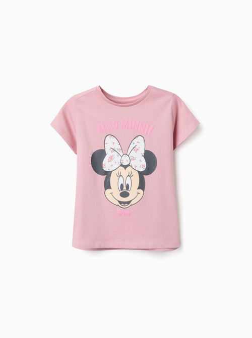 Maglietta in cotone con stampa Minnie - Kiabi Maglietta in cotone con stampa Minnie - Kiabi