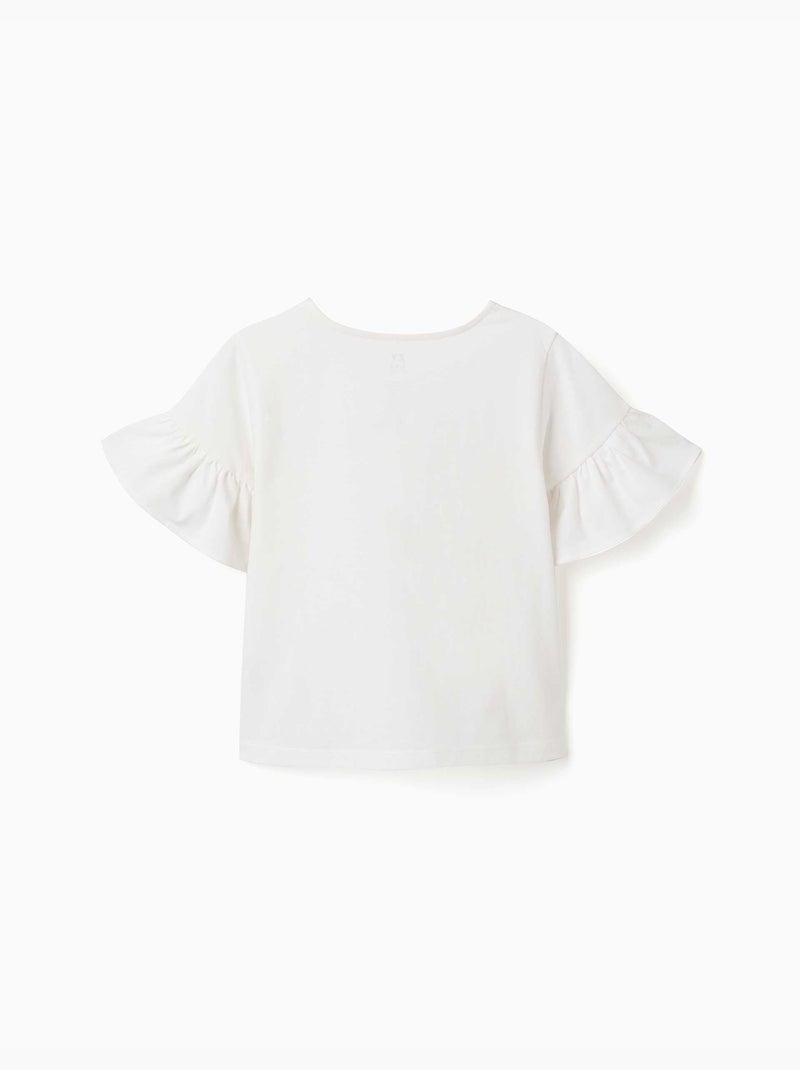 Maglietta in cotone con stampa More Love Beige chiaro - Kiabi