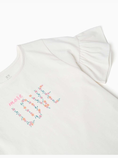 Maglietta in cotone con stampa More Love - Kiabi Maglietta in cotone con stampa More Love - Kiabi
