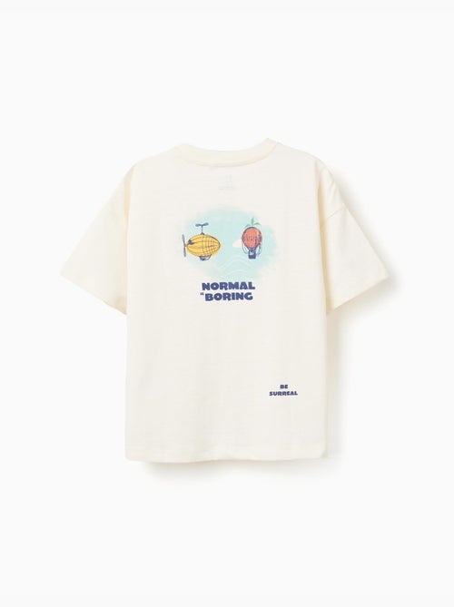 Maglietta in cotone con stampa Normal is Boring - Kiabi Maglietta in cotone con stampa Normal is Boring - Kiabi