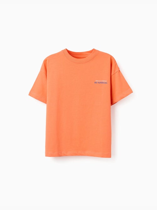 Maglietta in cotone con stampa Normal is Boring - Kiabi