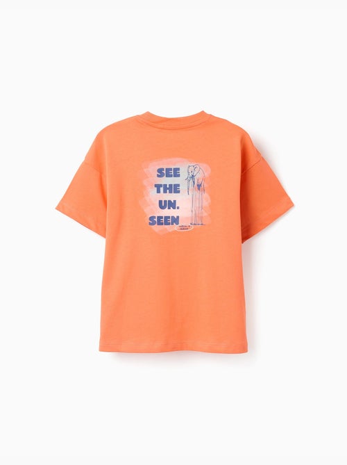 Maglietta in cotone con stampa Normal is Boring - Kiabi