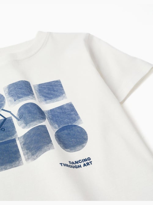 Maglietta in cotone con stampa Shapes - Kiabi Maglietta in cotone con stampa Shapes - Kiabi