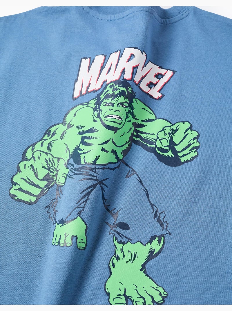 Maglietta in cotone con stampe di Hulk Blu Blu - Kiabi