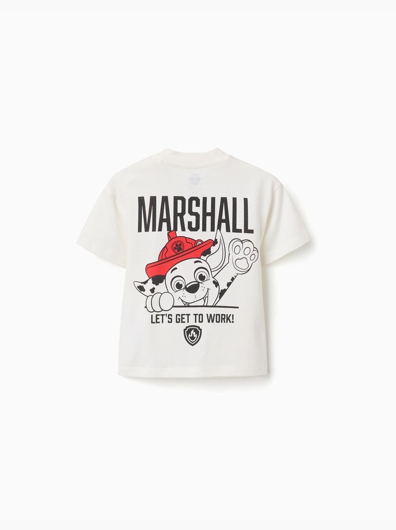 Maglietta in cotone con stampe di Marshall Bianco - Kiabi