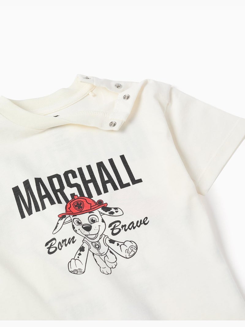 Maglietta in cotone con stampe di Marshall Bianco - Kiabi