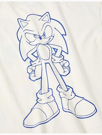 Maglietta in cotone con stampe di Sonic & Friends