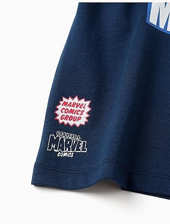 Maglietta in cotone con stampe Marvel