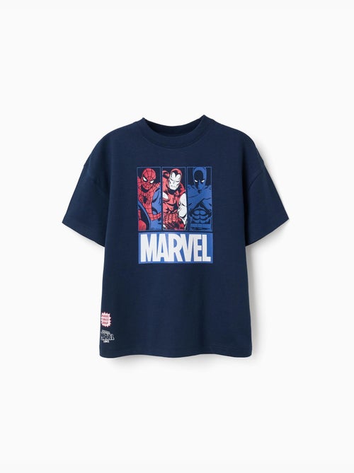 Maglietta in cotone con stampe Marvel - Kiabi