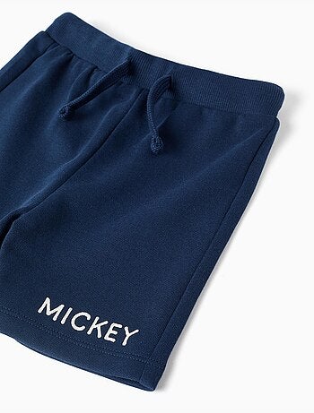 Maglietta in cotone e pantaloncini con stampa Mickey