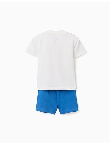 Maglietta in cotone e pantaloncini con stampa Spidey