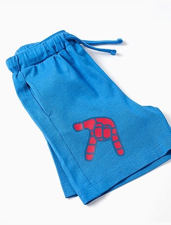 Maglietta in cotone e pantaloncini con stampa Spidey