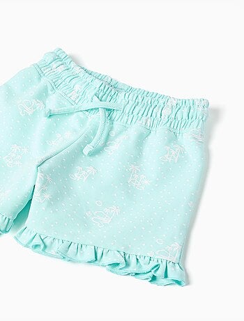 Maglietta in cotone + pantaloncini con stampe di palme