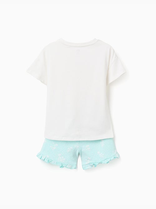 Maglietta in cotone + pantaloncini con stampe di palme - Kiabi