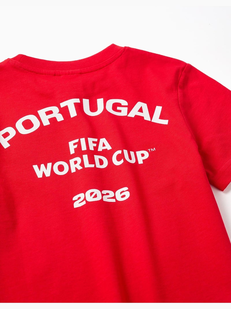 Maglietta in cotone Portogallo FIFA World Cup 2026 Rosso - Kiabi