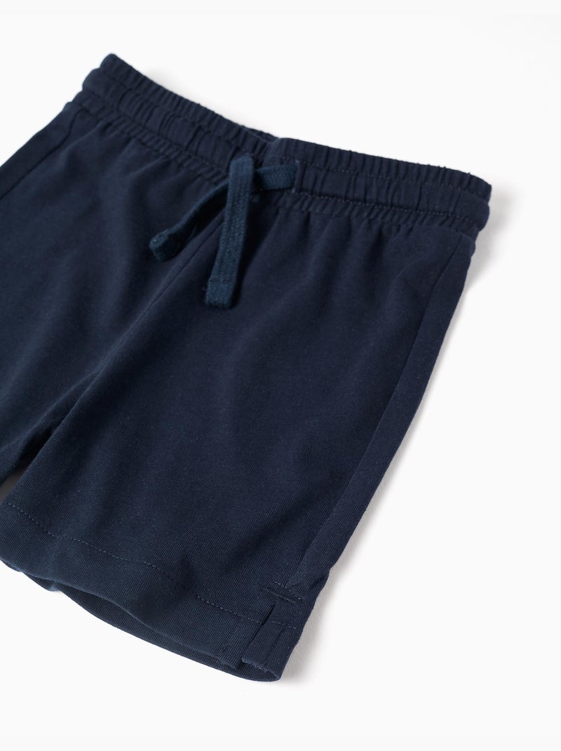 Maglietta in cotone stampato + pantaloncini Blu Blu - Kiabi