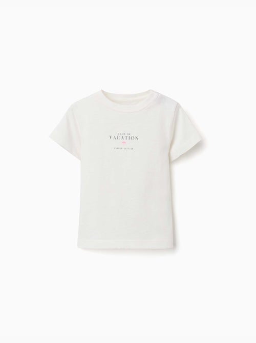 Maglietta in cotone stampato Vacation - Kiabi