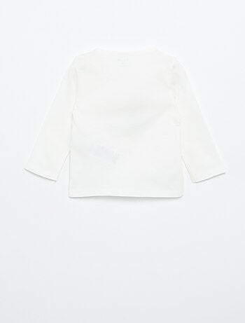 T-shirt in jersey a maniche lunghe
