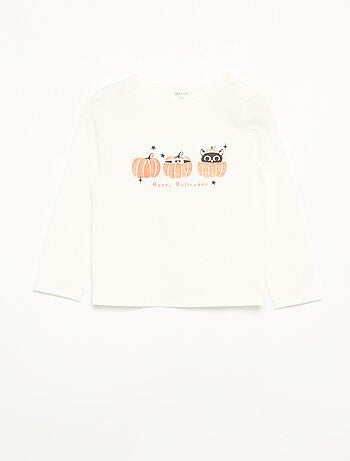 T-shirt in jersey a maniche lunghe