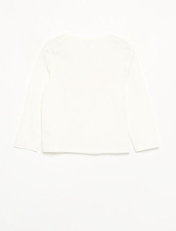 T-shirt in jersey a maniche lunghe