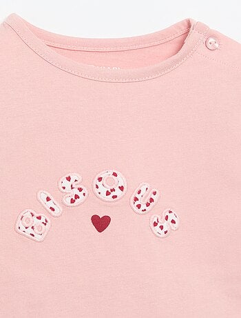 T-shirt in jersey a maniche lunghe