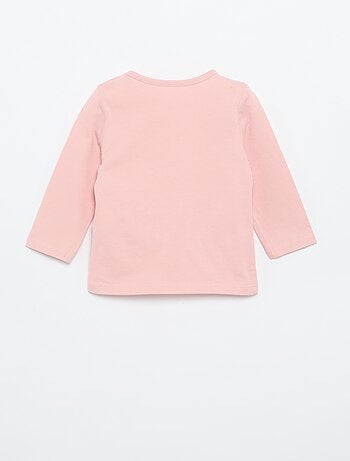 T-shirt in jersey a maniche lunghe