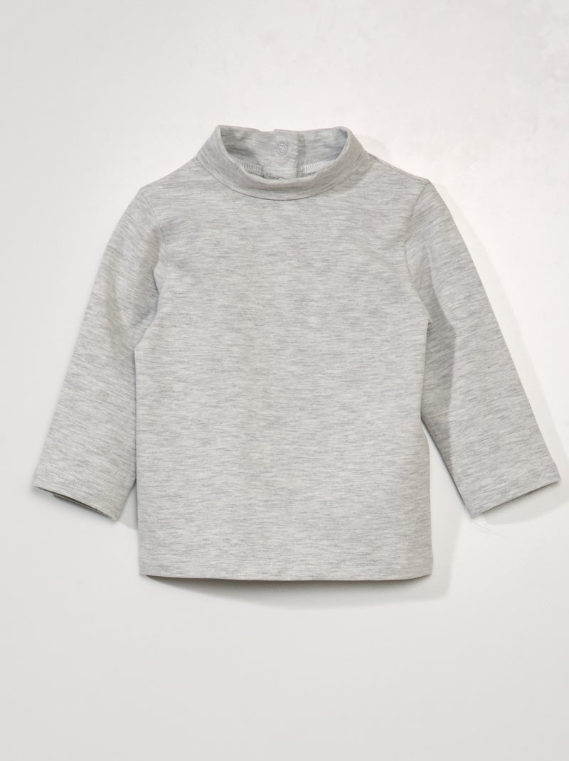 Maglietta in tinta unita in jersey GRIGIO - Kiabi