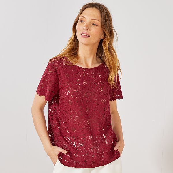 maglietta marrone donna