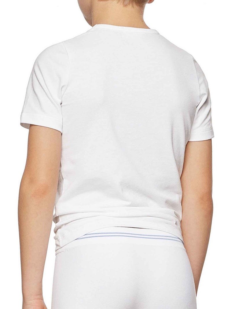 Maglietta intima ragazzo cotone collo rotondo | impetus | impetus Bianco - Kiabi