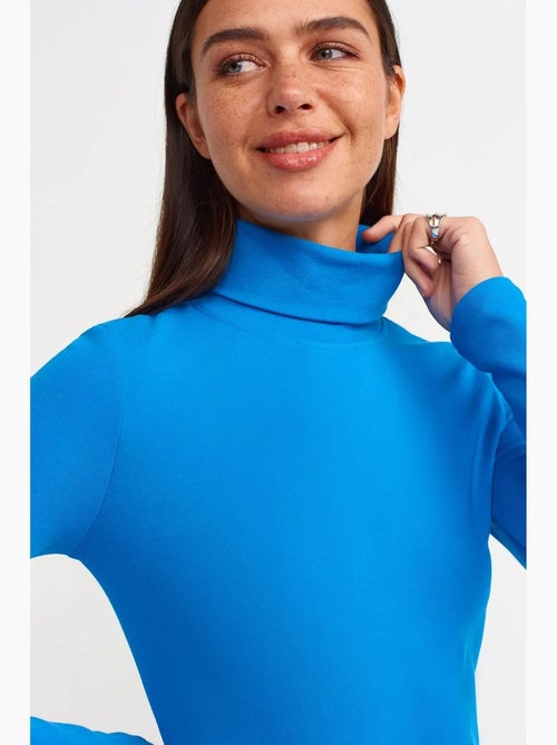 Maglietta jersey collo alto manica lunga dilvin - Kiabi
