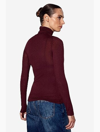 Blusa in jersey a collo alto slim fit dilvin